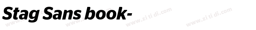 Stag Sans book字体转换